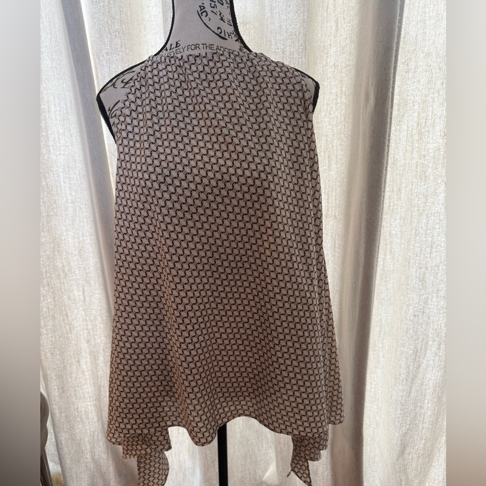 DKNY Black and White Patterned Camisole